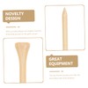 BESPORTBLE 100pcs Wooden Golf Tees for Outdoor Use Golfs Holders