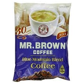 Mr. Brown Coffee Mr. Brown 3 in 1 Instant Coffee 30 Sachets (Blue Mountain, 2 Packs)
