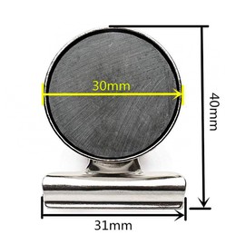 Magnetic Clips Fridge Magnets 50 Pack Office Products, Stainless Steel Clips Peferct for House Office School Use, Hanging Home Decoration, Photo Displays, 1.2 Inch, (Silver)…