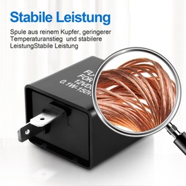 tlidfgeo Universal 2 Pin 12V Car Motorcycle LED Indicator Relay Load Independent Indicator Relay Indicator Transducer Flasher Relay Flashing Frequency Control Relay