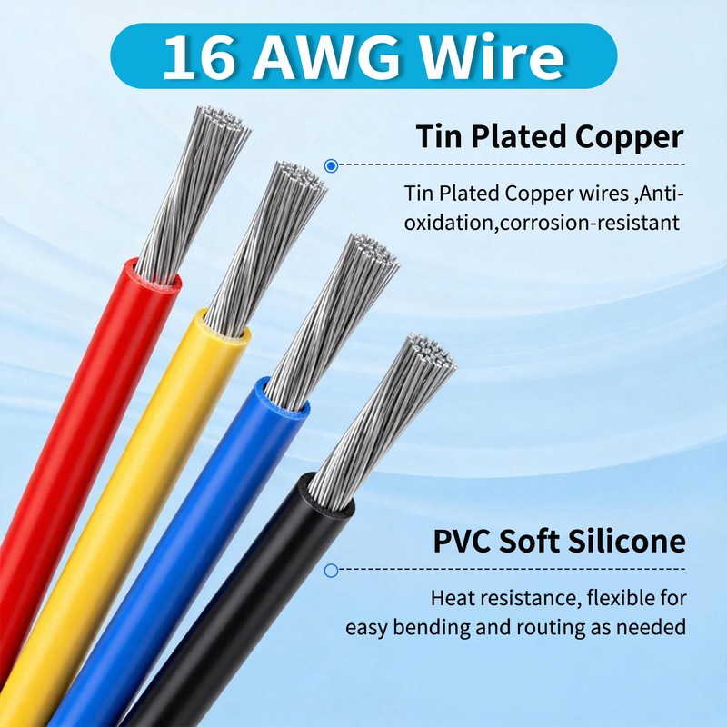 WOODGUILIN 2 Pin Waterproof Connector Male and Female Electrical Connector