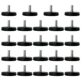 sourcing map Furniture Feet Adjustable Pack of 24 Levelling Feet M8 x 18 x 40 mm Leveler Adjustable for Sofa Table Leg