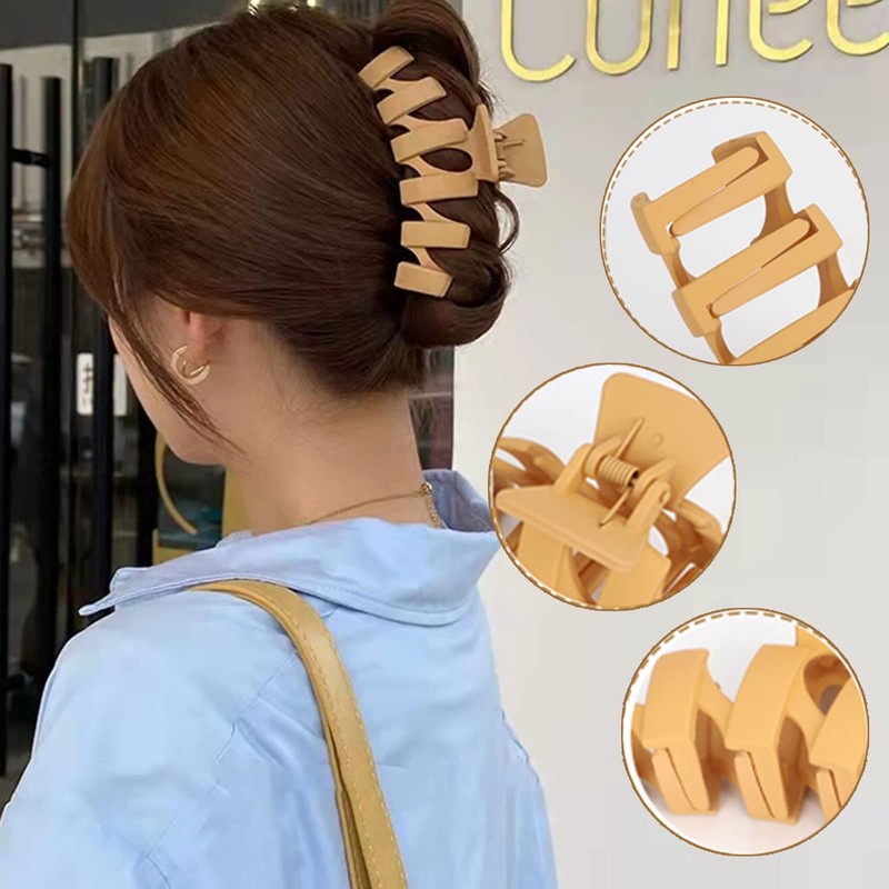 Generic 4 Colours Hair Clips, 4.3 Inch Strong Hold Matte