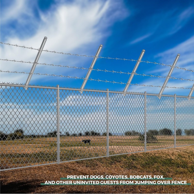 9 Pack Chain Link Fence Extension, 25.2'' Fence Extension Height,