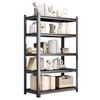 BEESTMUEBLE Tall Bookshelf with Open Shelves, Metal Office Book Shelf,