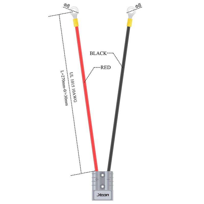 Electric Forklift Charging Plug Line High Current Connector Line Single