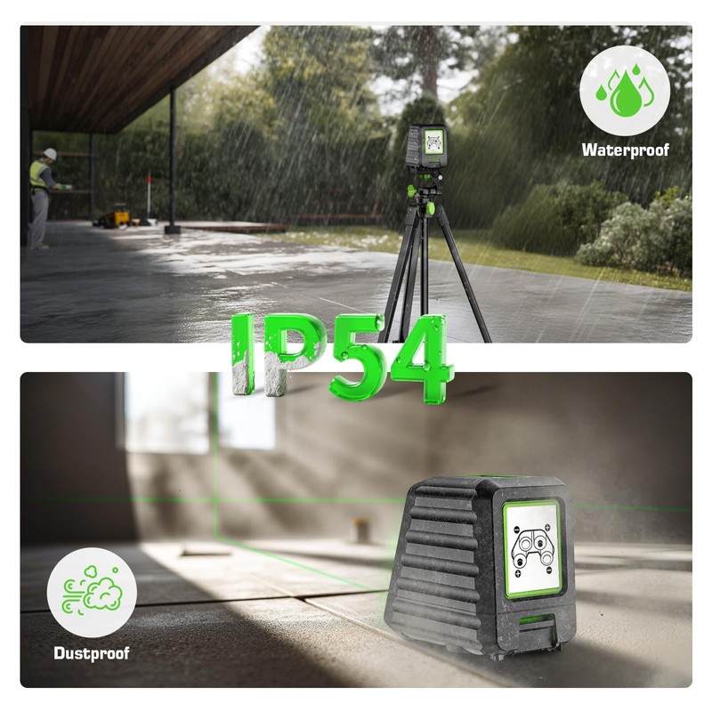 Laser Level with Tripod, Huepar 150Ft Lazer Leveler for Outdoor