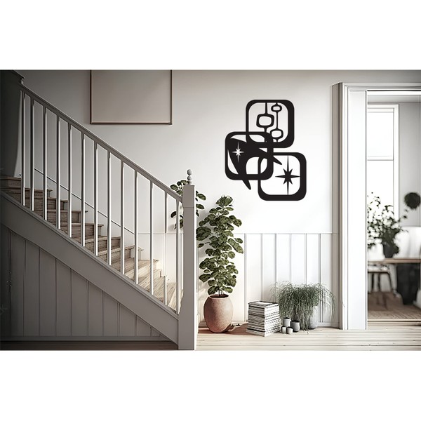 Retro Design Elements | Mid Century Modern Wall Decal |