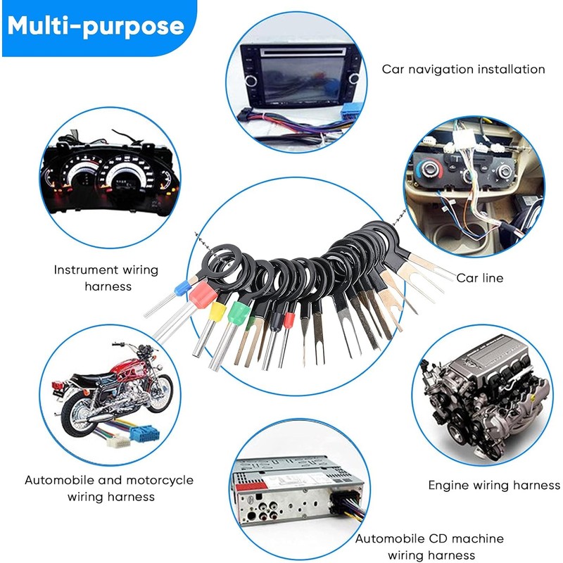 Terminal Pin Removal Tool Kit 82 Pcs Depinning Electrical Connector