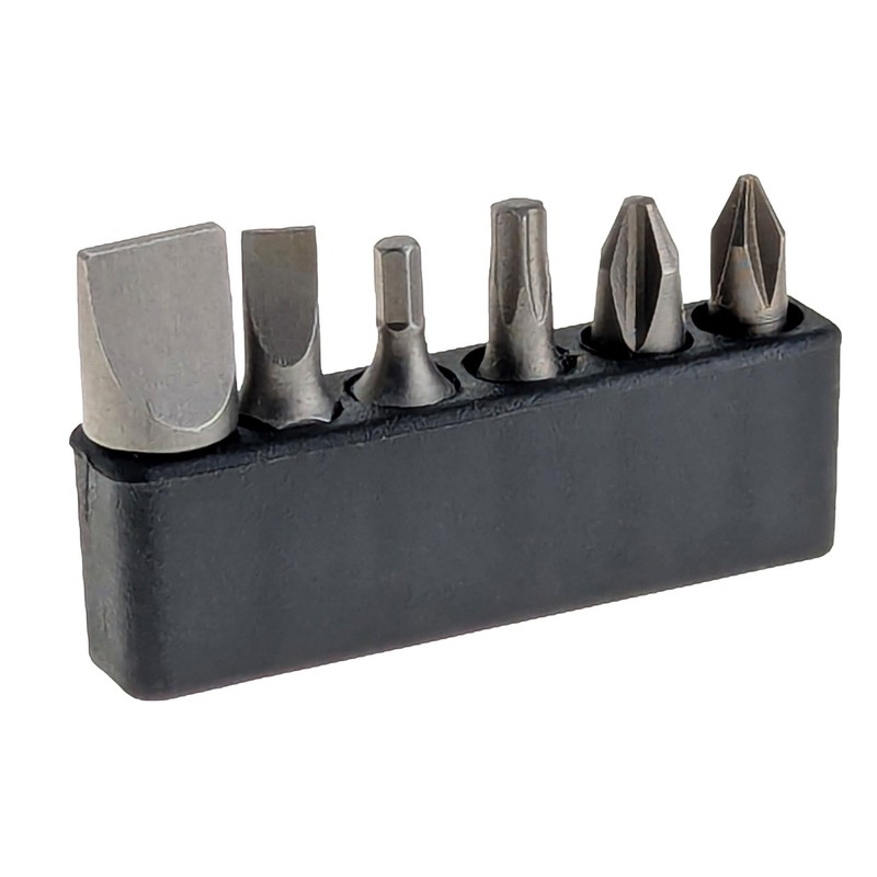 SE 24-Piece Tool Kit with Dual Head Hammer, Interchangeable Bits,