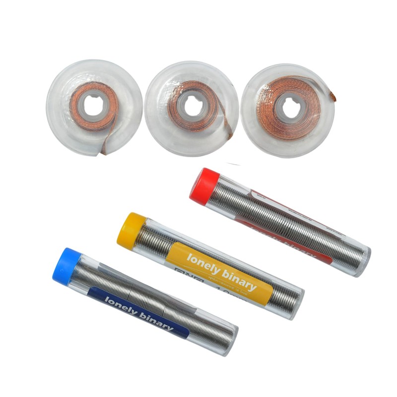 Lonely Binary Soldering and Desoldering Kit – 3 Sizes Rosin