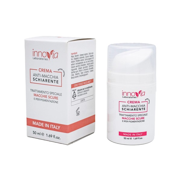 Innovia | Anti-Spot Cream Brightening Face and Body - Clarifies and Reduces Skin Spots - 50 ml - Made in Italy
