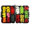 JSHANMEI 220PCS/Box Carp Fishing Tackle Box Artificial Plastic Fake Baits