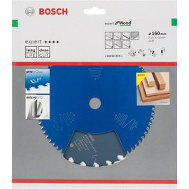 Bosch 2608644019 EXWOH 24 Tooth Top Precision Circular Saw Blade, 0 V, Blue