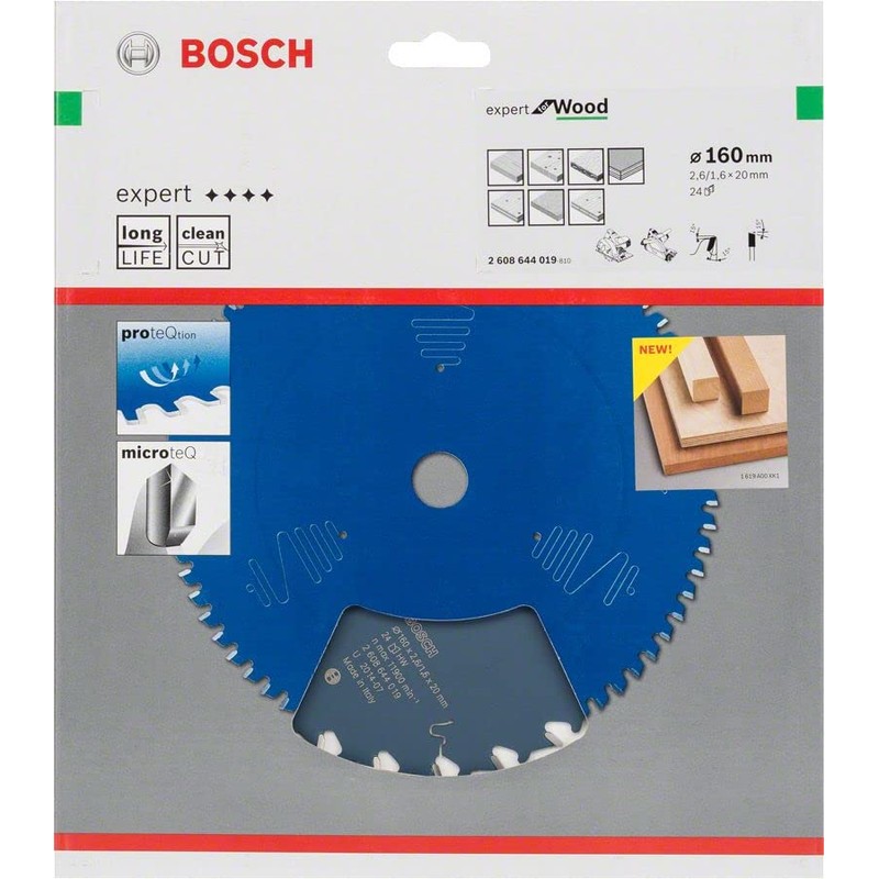 Bosch 2608644019 EXWOH 24 Tooth Top Precision Circular Saw Blade,