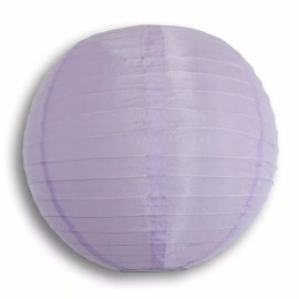 Quasimoon 8" Light Purple Nylon Lantern, Even Ribbing, Durable, Hanging Decoration