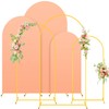 Metal Arch Backdrop Stand Set of 3 with Cover 7.2FT,