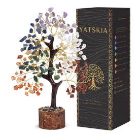 YATSKIA 7 Chakra Tree Of Life, Crystal Tree, Crystals And Gemstones, Healing Crystals, Birthday Gifts For Women, Decorative Home Accessories, Living Room Decor, Spiritual Gifts For Women