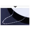 BQfife Sterling Silver Twisted Curb Link Chain Water wave chain