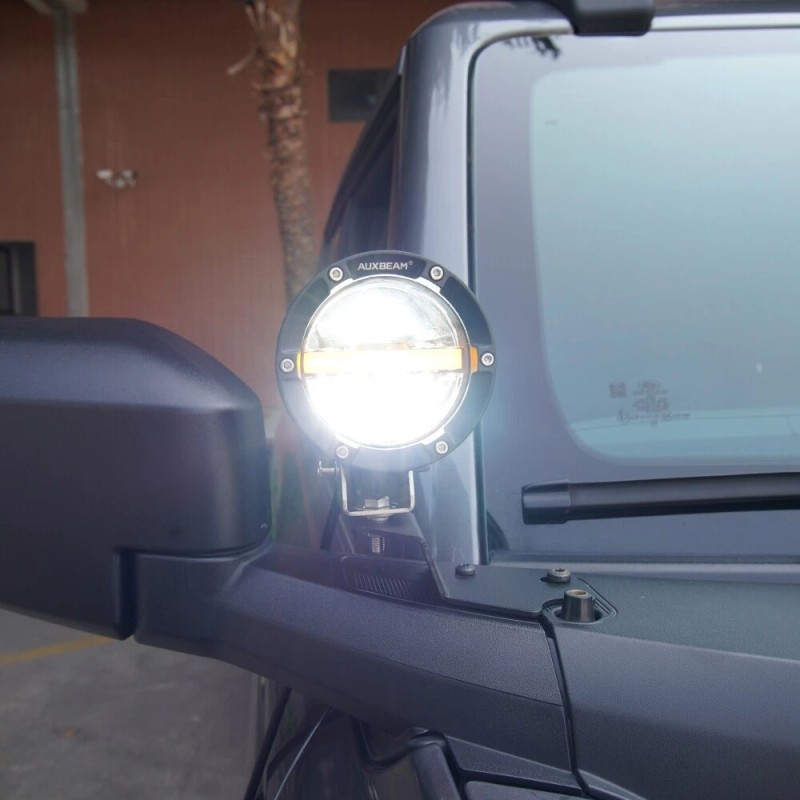 AUXBEAM 4" 110W 11000LM OFFROAD LED DRIVING LIGHTS COMBO +
