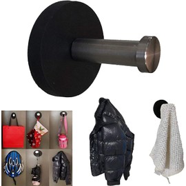 Magnetic Hooks Magnetic Hanger,Strong Magnet Hanging for Hard Hat,Bags,Purse,Coat,Umbrellas,Key,Scarf,Toys,Gloves,Jacket,Towels etc 2.5" Diameter Magnet - No Scratches