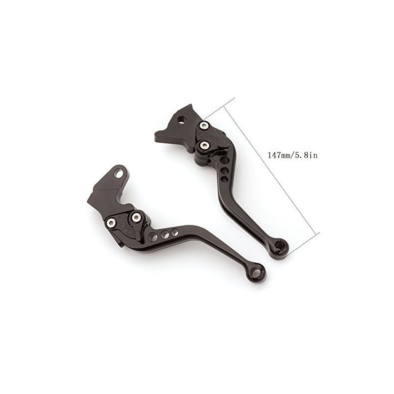 FXCNC CNC Aluminum Short Adjustable Brake Clutch Levers Compatible with