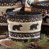 BLACK FOREST DECOR Black Bear Braided Utility Basket - Small