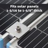 Adamax SPMC158-5PK Solar Panel Mid Clamps for 1-5/8 in. Steel
