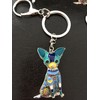 Chihuahua Small Dog Keyring Colourful Enamel Christmas Gift Kids Gift