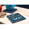 Deep Waters Strong Hearts Whale Seahorse Jellyfish Slate Coaster Ocean
