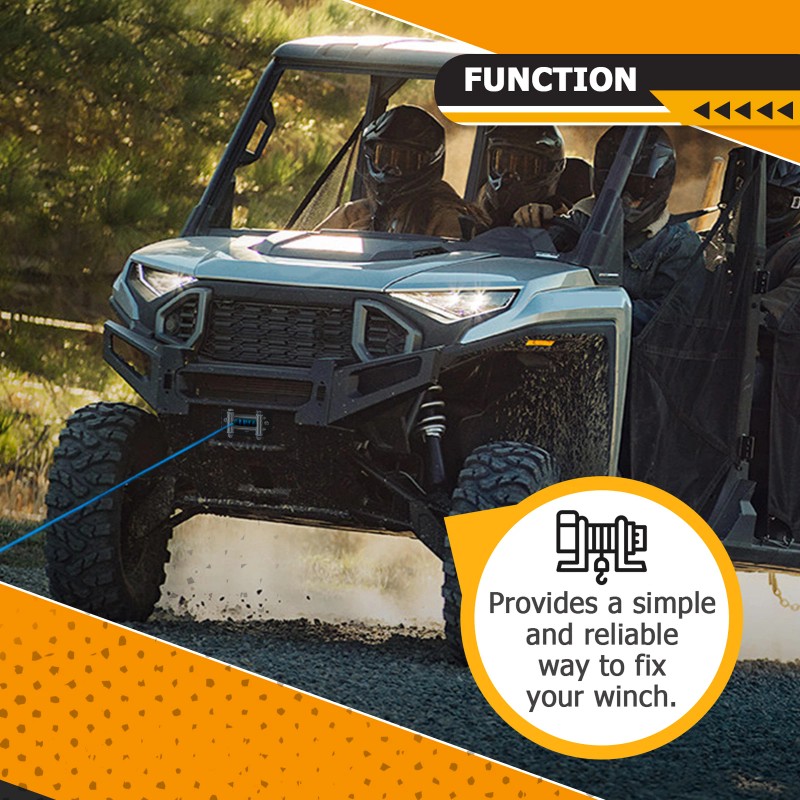 SI UTV Winch Mounting Bracket For Polaris Ranger XD 1500