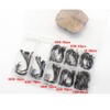 FOLANDO 150 PCS Fish Hooks, Eyed Sea Fish Hooks Carp