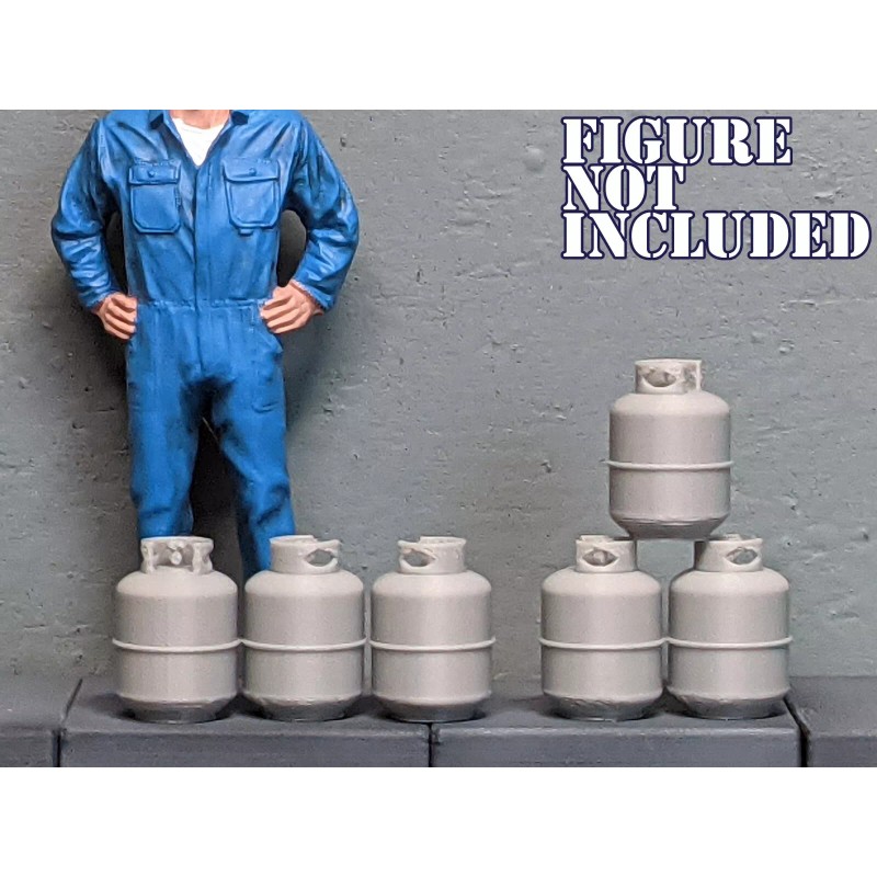 Unbranded 1/24 1/25 Scale Propane Tanks - Diorama Accessory (G