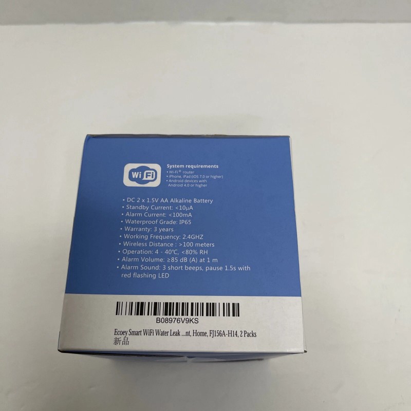 Ecoey WIFI Water Detector and Alarm 2.4GHz