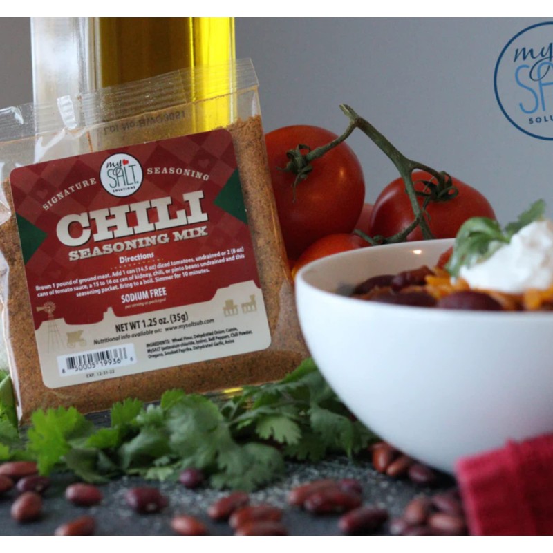 MySALT Chili Seasoning Mix Sodium Free, 3 Pack