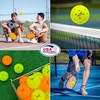 SIMSII S-40 Outdoor Pickleball Balls - 40 Holes, Approved by