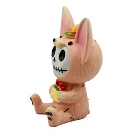 Ebros Latin Chihuahua Taco Furrybones Figurine 3.5" H Hooded Costume Skeleton Monster Sculpture Decor Collectible