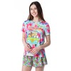 Scooby-Doo Womens' Mystery Machine Tie Dye Sleep Pajama Set Short