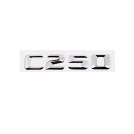 ABS 3D Chrome C 250 Letters Emblem Badge Replaces with C Class Side Supercharge Turbo Logo Car Styling Refitting Sticker C250