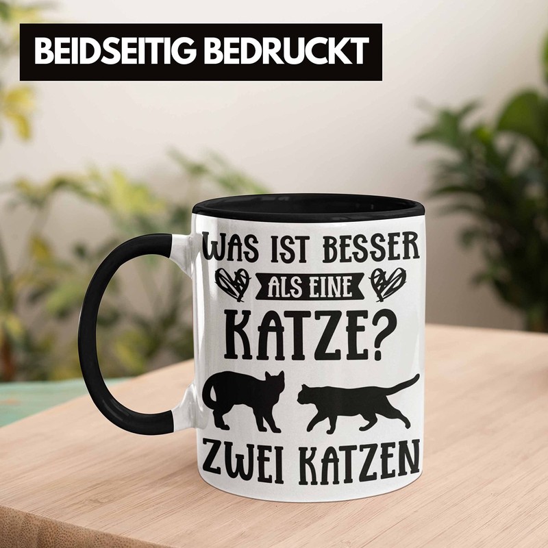 Trendation - Katze Spruch Tasse Lustig Geschenk Kaffeetasse Cat Kaffeebecher