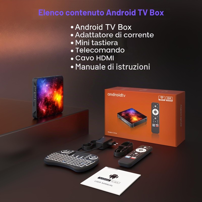 Android TV 14 - Processore Quad-Core, 4GB RAM e 64GB