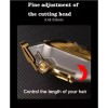Kemei Golden Cordless Professional Hair Clippers Hair Trimmer For Men