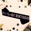 My 40th Birthday Glitter Sash, Happy 40th Party Decor