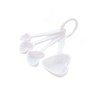 Heart Shaped Plastic Measuring Spoons Set, Egg Separator, Small Tablespoon,Teaspoon