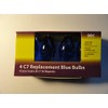 4 C7 Replacement Blue Transparent Bulbs
