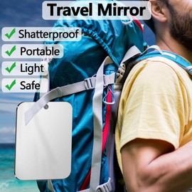 Nkjve Shatterproof shower mirror fogless for shaving mirror (Larger,11"x8"