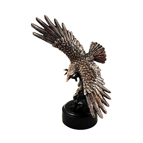 Gifts & Decor Wings of Glory Swooping Bald Eagle Bronze