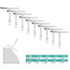 Guitar String Action Gauge Ruler Tool - 9 Understring Radius