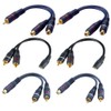 SIENOC RCA Audio Set RCA to Dual RCA,3.5mm to RCA