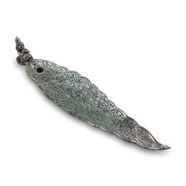 Thai Buddha Metal Leaf Incense Boat - Incense Holder - Stick Burner - Medium